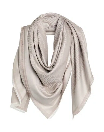Givenchy Woman Scarf Taupe Size - Silk, Wool In Gray