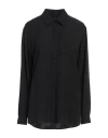 Givenchy Silk Oversized Shirt In Black