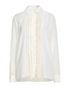 Givenchy Woman Shirt Off White Size 4 Silk In White