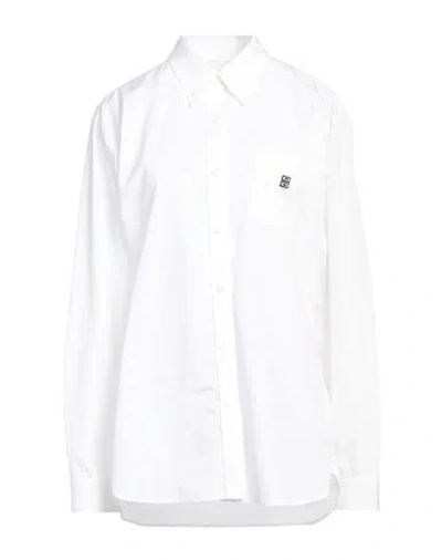 GIVENCHY GIVENCHY WOMAN SHIRT WHITE SIZE 10 COTTON