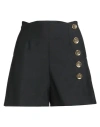 Givenchy Black Wool Blend Shorts In Black