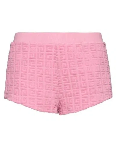 Givenchy Woman Shorts & Bermuda Shorts Pink Size L Cotton, Polyamide, Elastane In Multi