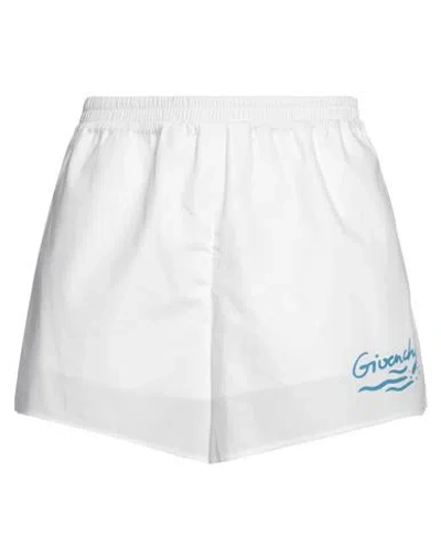 Givenchy Logo-print Cotton Shorts In White