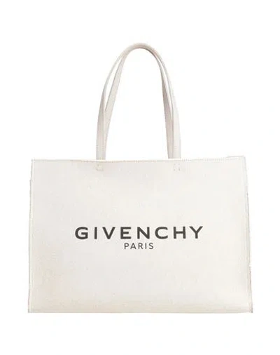 Givenchy Woman Shoulder Bag Beige Size - Cotton, Polyurethane In Sand