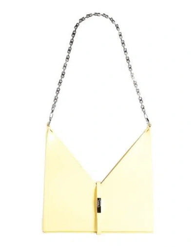 Givenchy Woman Shoulder Bag Pastel Yellow Size - Calfskin