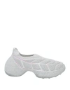 Givenchy Woman Sneakers Silver Size 8 Polyester, Polyurethane, Viscose In Silver