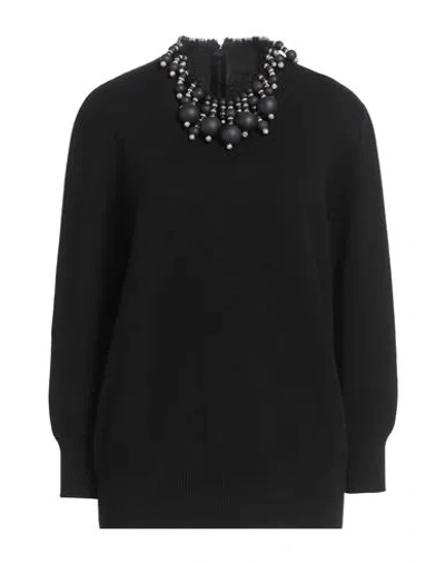 Givenchy Woman Sweater Black Size M Wool, Cashmere, Glass, Brass, Polyester
