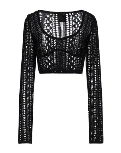 Givenchy Woman Sweater Black Size S Linen, Polyamide