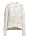 Givenchy White Sweater With 4g Detail In Openwork Knit Woman In White