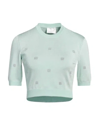 Givenchy Woman Sweater Light Green Size Xl Viscose, Polyester, Polyamide, Metallic Polyester, Elasta