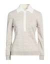 Givenchy Woman Sweater Light Grey Size M Wool, Viscose, Polyamide, Elastane In Neutral