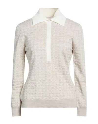 Givenchy Woman Sweater Light Grey Size M Wool, Viscose, Polyamide, Elastane In Neutral