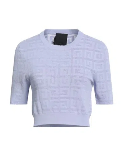 Givenchy Woman Sweater Lilac Size L Viscose, Polyamide, Polyester, Elastane In Blue