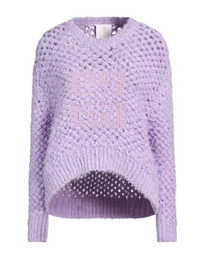 Givenchy Woman Sweater Lilac Size M Wool, Mohair Wool, Polyamide, Elastane In Purple