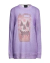 Givenchy X Josh Smith Oversize Mohair Blend Graphic Sweater In Purple