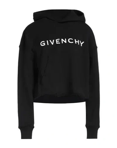 GIVENCHY GIVENCHY WOMAN SWEATSHIRT BLACK SIZE S COTTON