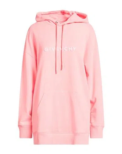 Givenchy Woman Sweatshirt Coral Size L Cotton In Pink