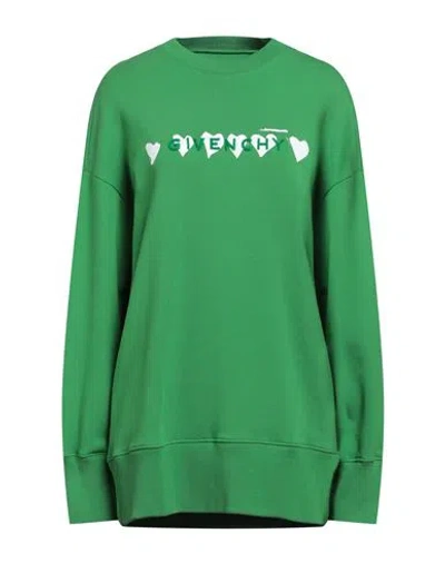 Givenchy Woman Sweatshirt Green Size S Cotton