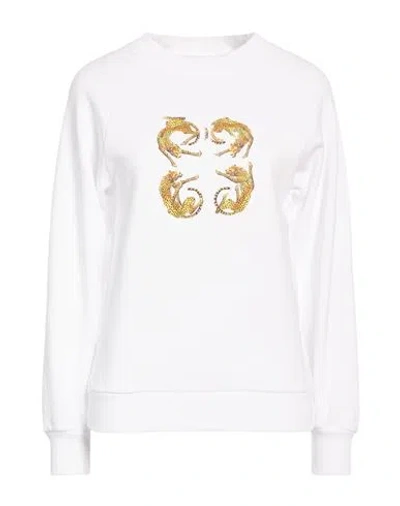 Givenchy Woman Sweatshirt White Size M Cotton