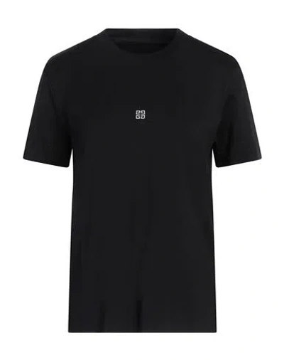 Givenchy Woman T-shirt Black Size L Cotton In Black/silvery
