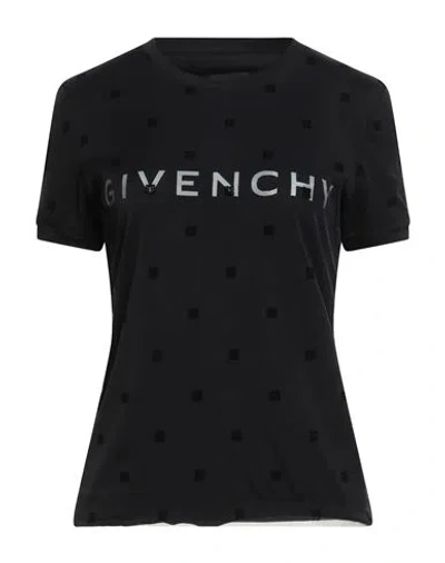 Givenchy Woman T-shirt Black Size M Cotton, Polyamide, Elastane