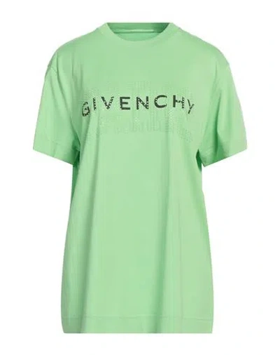 Givenchy Woman T-shirt Light Green Size L Cotton