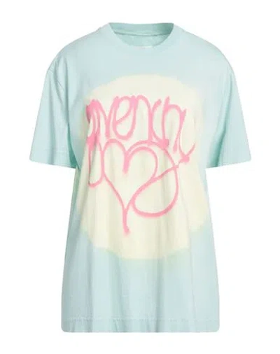 Givenchy Woman T-shirt Light Green Size M Cotton