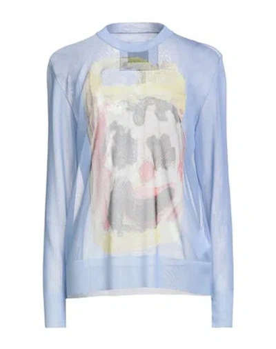 Givenchy Woman T-shirt Sky Blue Size M Polyamide