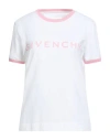Givenchy Woman T-shirt White Size L Cotton, Elastane In Multi