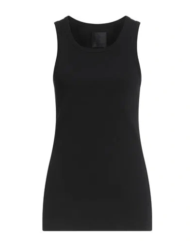 Givenchy Woman Tank Top Black Size M Cotton, Elastane