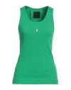 Givenchy Woman Tank Top Green Size L Cotton, Elastane