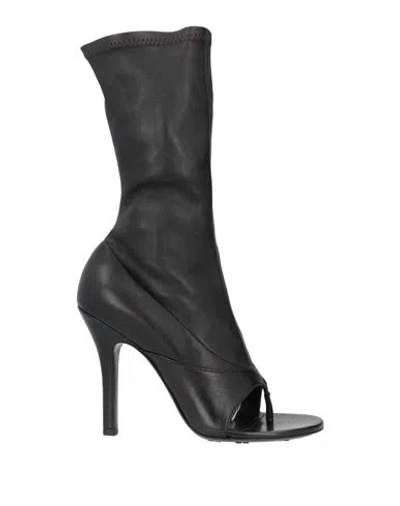 Givenchy Woman Toe Strap Sandals Black Size 7 Soft Leather