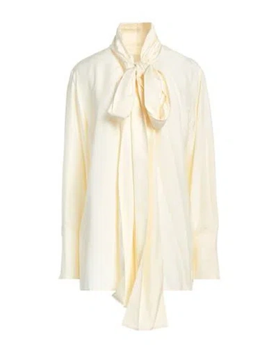Givenchy Woman Top Beige Size 8 Silk