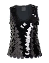 Givenchy Woman Top Black Size 10 Polyacrylic, Silk In Black