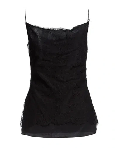 Givenchy Woman Top Black Size 12 Polyamide, Viscose
