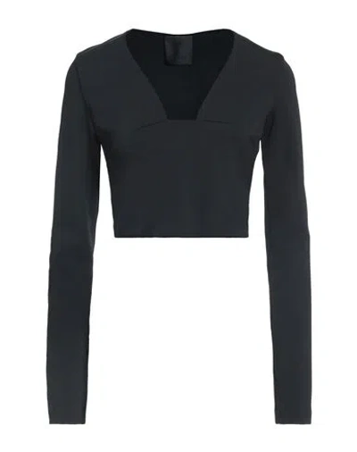 GIVENCHY GIVENCHY WOMAN TOP BLACK SIZE 8 VISCOSE, POLYAMIDE, ELASTANE