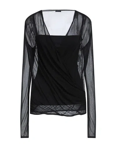 Givenchy Woman Top Black Size 6 Acetate, Polyamide