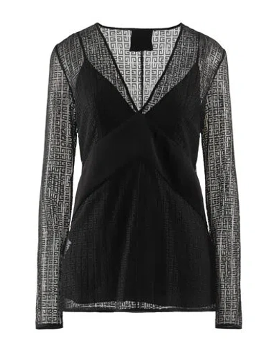Givenchy Woman Top Black Size 6 Polyamide, Elastane, Viscose, Acetate