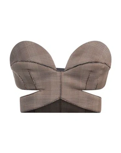 Givenchy Woman Top Camel Size 6 Wool, Polyamide, Elastane In Sand