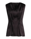 Givenchy Woman Top Dark Brown Size 8 Viscose, Acetate In Brown