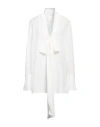 Givenchy Woman Top Off White Size 8 Silk In Off White