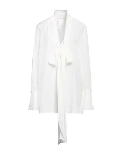 Givenchy Woman Top Off White Size 8 Silk