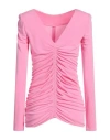 Givenchy Woman Top Pink Size 10 Viscose In Pink