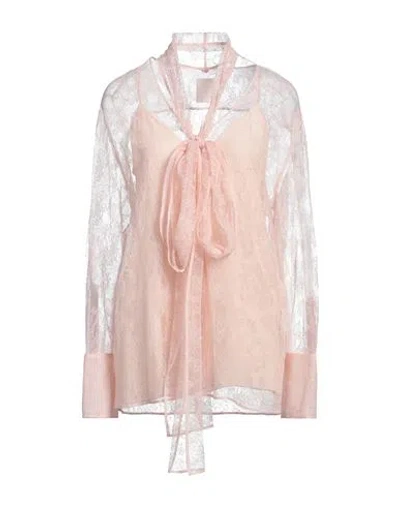 Givenchy Woman Top Pink Size 4 Acetate, Silk