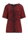 Givenchy Woman Top Red Size 6 Silk In Red