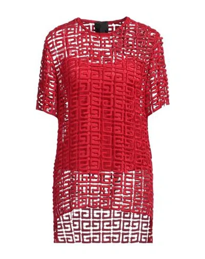 Givenchy Woman Top Red Size 6 Viscose, Polyester, Acetate, Silk