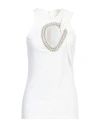 Givenchy Woman Top White Size 6 Viscose, Glass