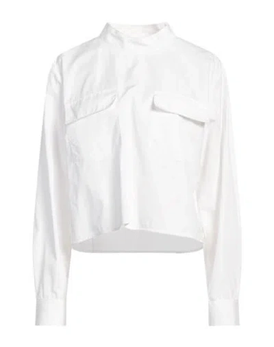Givenchy Woman Top White Size 8 Cotton, Silk