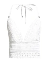 Givenchy Woman Top White Size M Cotton, Polyamide, Linen In White