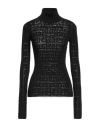 Givenchy Woman Turtleneck Black Size L Viscose, Polyamide, Polyester, Elastane